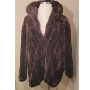Faux fur coat